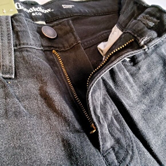 Goodfellow & Co Mens Black Stretch Jeans 30x32 Cotton Elastane Blend StraightFit - Picture 10 of 10